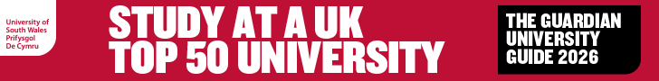 Uni of South Wales Sept-Oct 2025 (Cardiff event sponsorship)