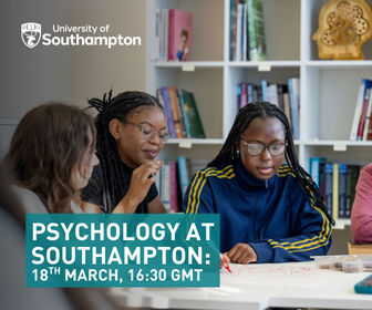 University of Southampton - Psychology Webinar Promotion (MPU) - To run from 19th Feb to 19th March
