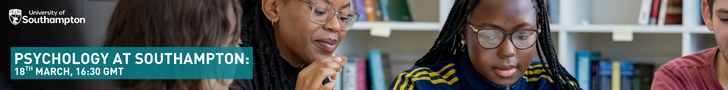 University of Southampton - Psychology Webinar Promotion (Leaderboard) - To run from 19th Feb to 19th March